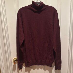 Peter Miller crown crafted NWT Men's Burgundy Turtleneck Sweater